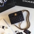 Chanel Lambskin Square Quilted Mini Flap Black